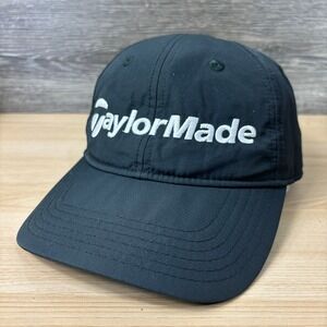 Taylormade Hat Cap Strap Back Black Performance Golf Golfing Mens